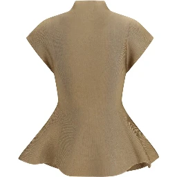 Beige Viscose Blouse