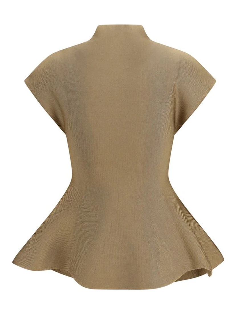 Beige Viscose Blouse