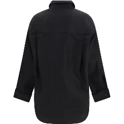 Black Cotton Dress Shirt
