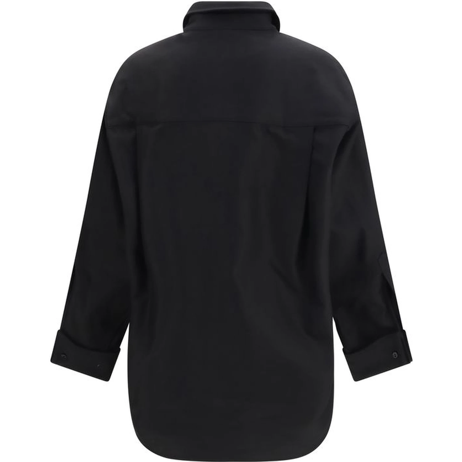 Black Cotton Dress Shirt