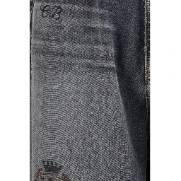 Gray Cotton Casual Pants