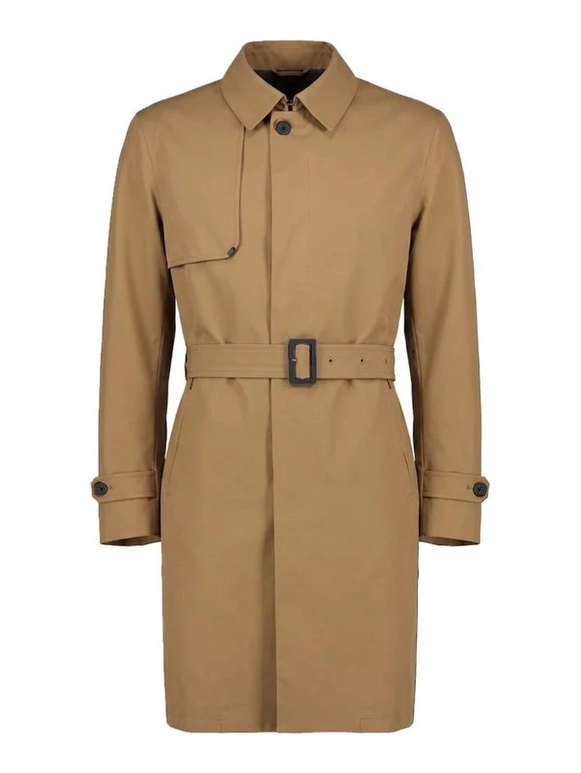 Brown Polyester Coat