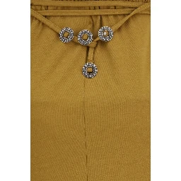 Brown Cotton Casual Dress