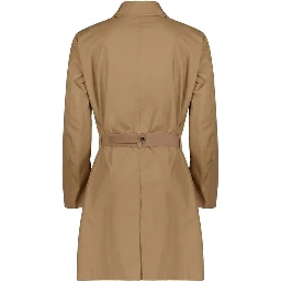 Brown Polyester Coat