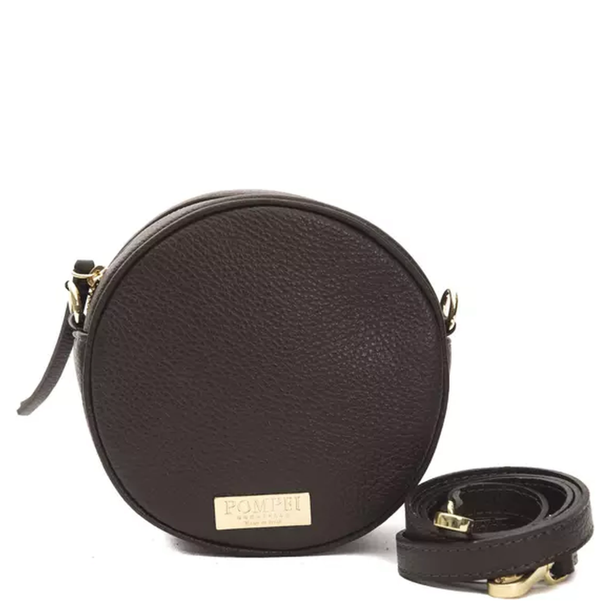Brown Leather Women Crossbody Bag