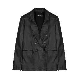 BLAZER DOPPIOPETTO "ARIELLE" IN PELLE
