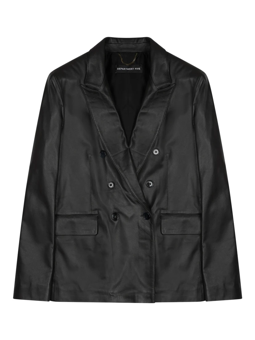 BLAZER DOPPIOPETTO "ARIELLE" IN PELLE