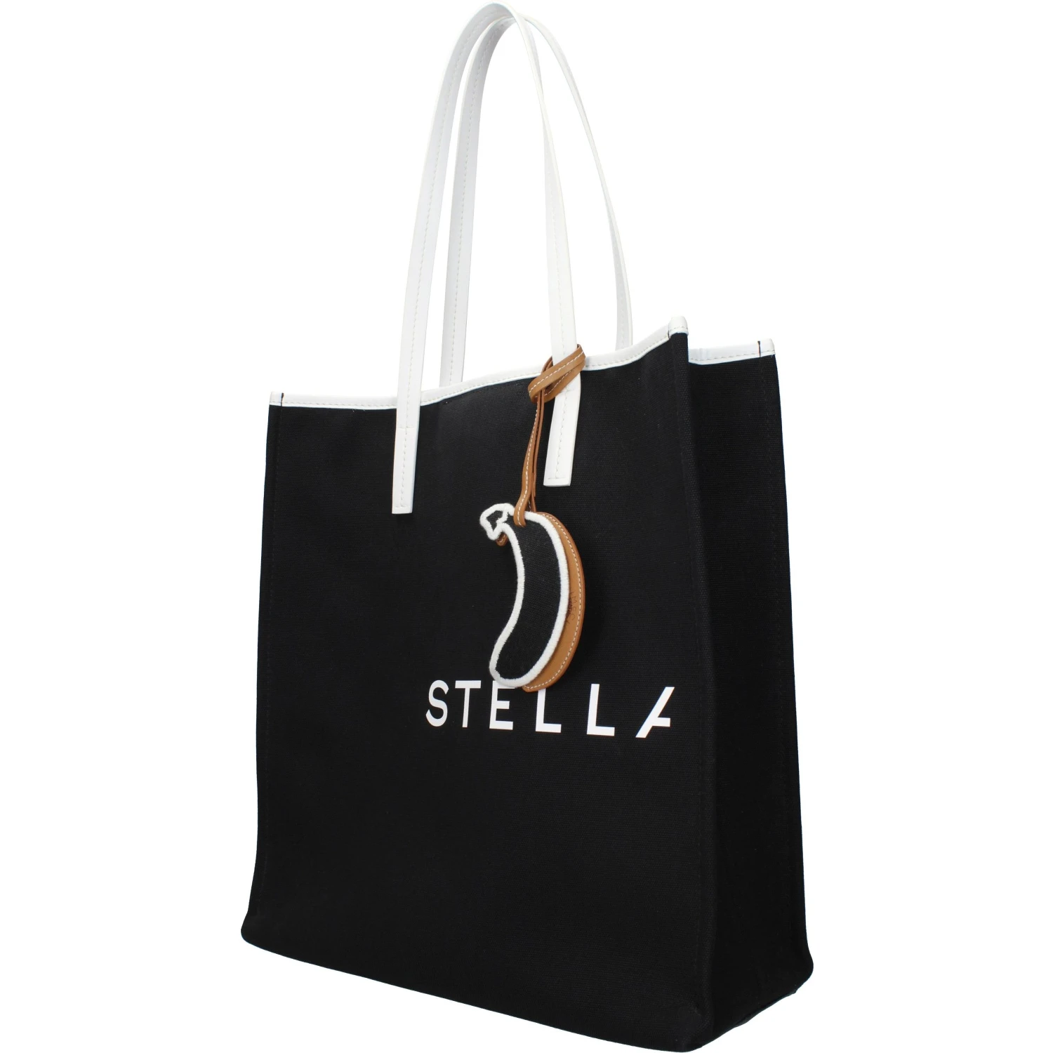 Black Fabric Shoulder Bag