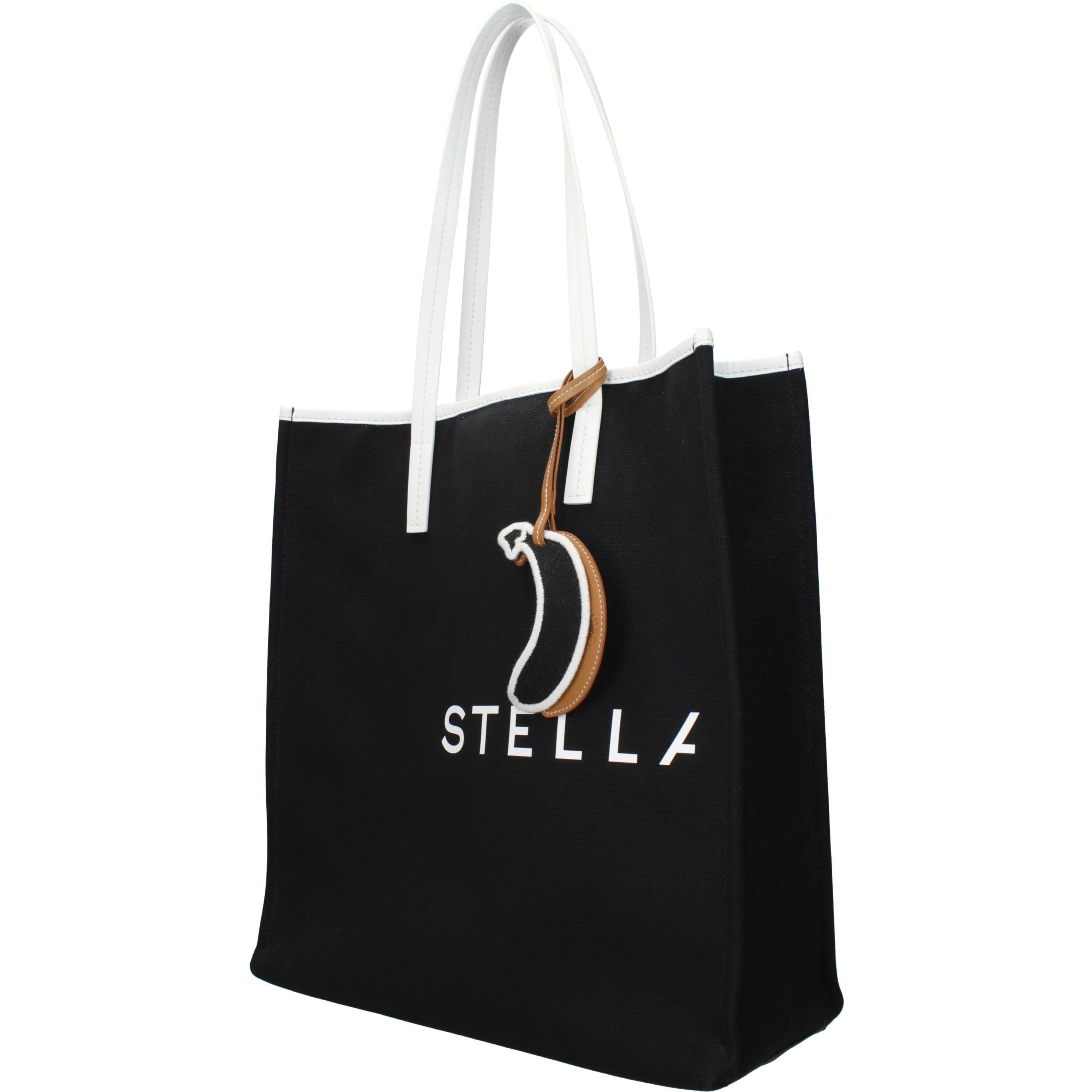Black Fabric Shoulder Bag