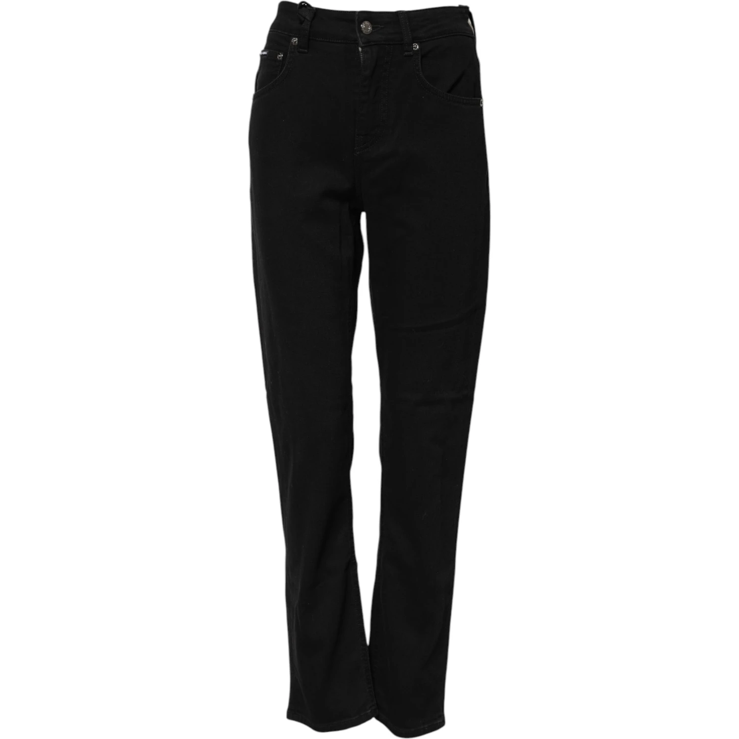 Black Boyfriend Cotton Stretch Denim Jeans