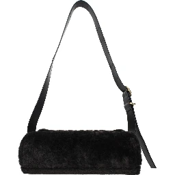 Black Fur Crossbody Bag