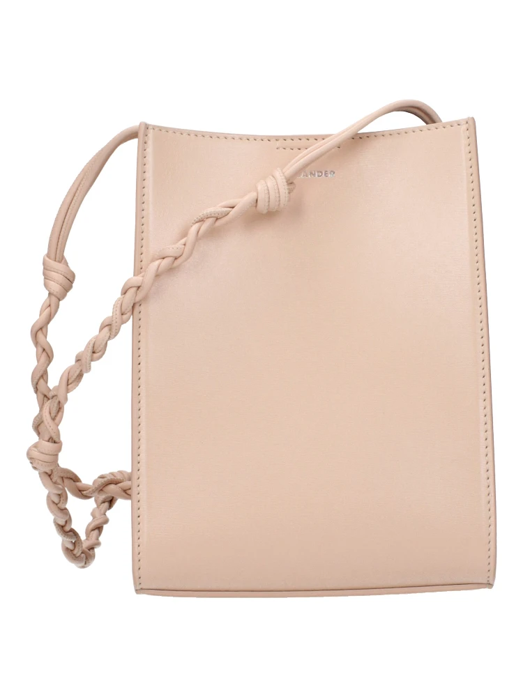 Pink Leather Crossbody Bag