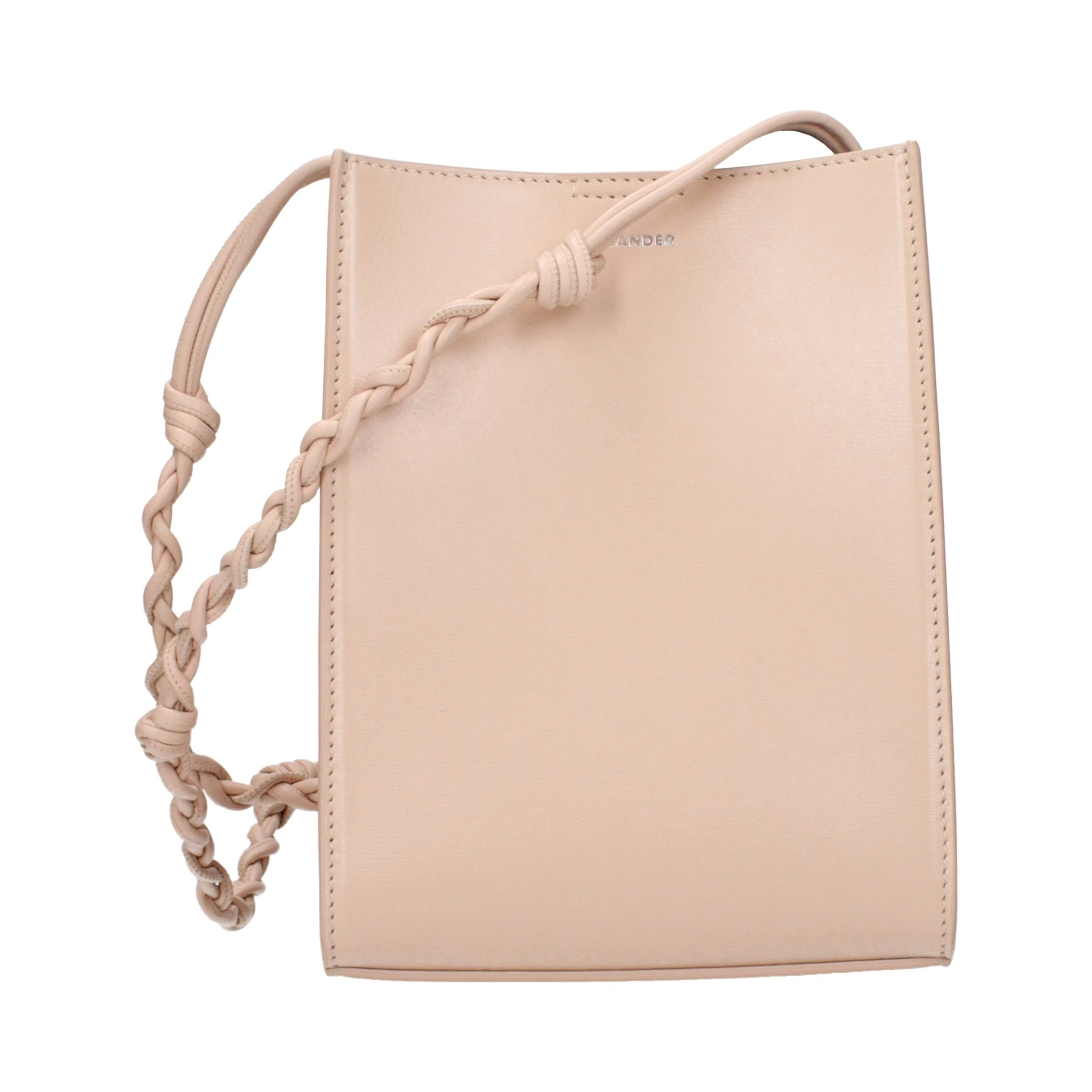 Pink Leather Crossbody Bag