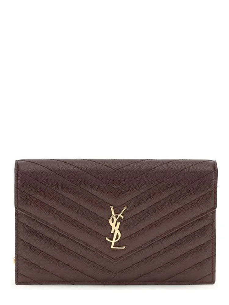Bordeaux Calf Leather Bos Taurus Clutch Bag
