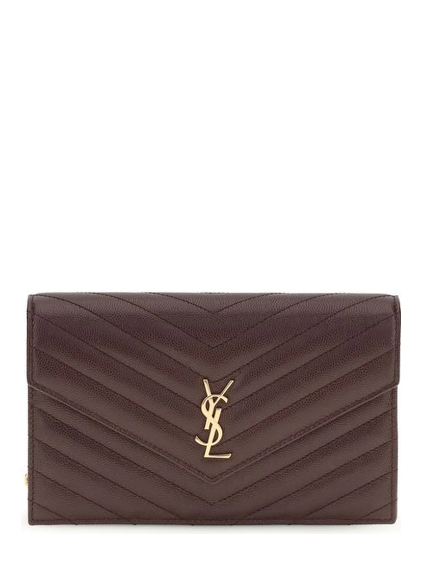 Bordeaux Calf Leather Bos Taurus Clutch Bag