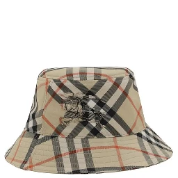 Beige Polyester Bucket Hat