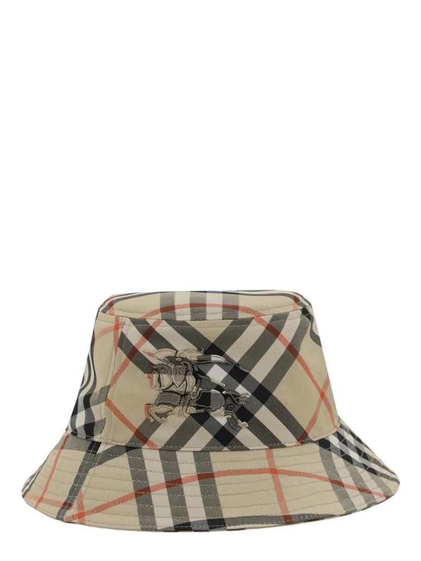 Beige Polyester Bucket Hat