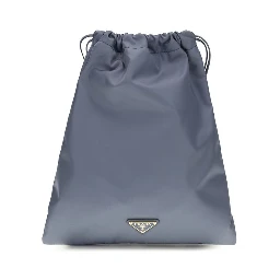 Blue Recycled Polyamide Clutch Bag