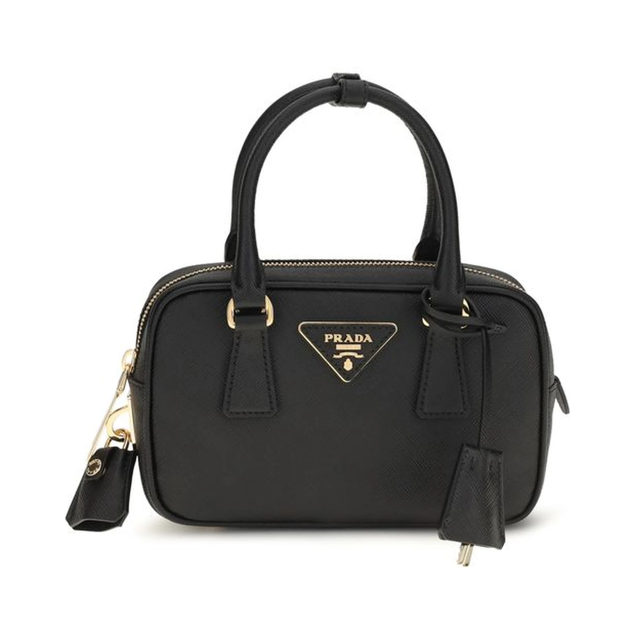 Black Calf Leather Bos Taurus Handbag