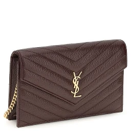 Bordeaux Calf Leather Bos Taurus Clutch Bag