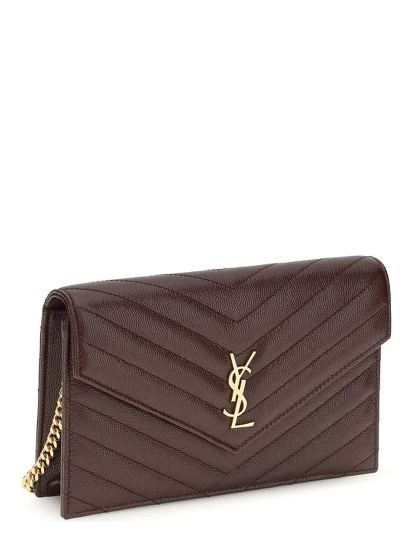Bordeaux Calf Leather Bos Taurus Clutch Bag