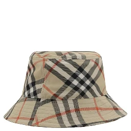 Beige Polyester Bucket Hat