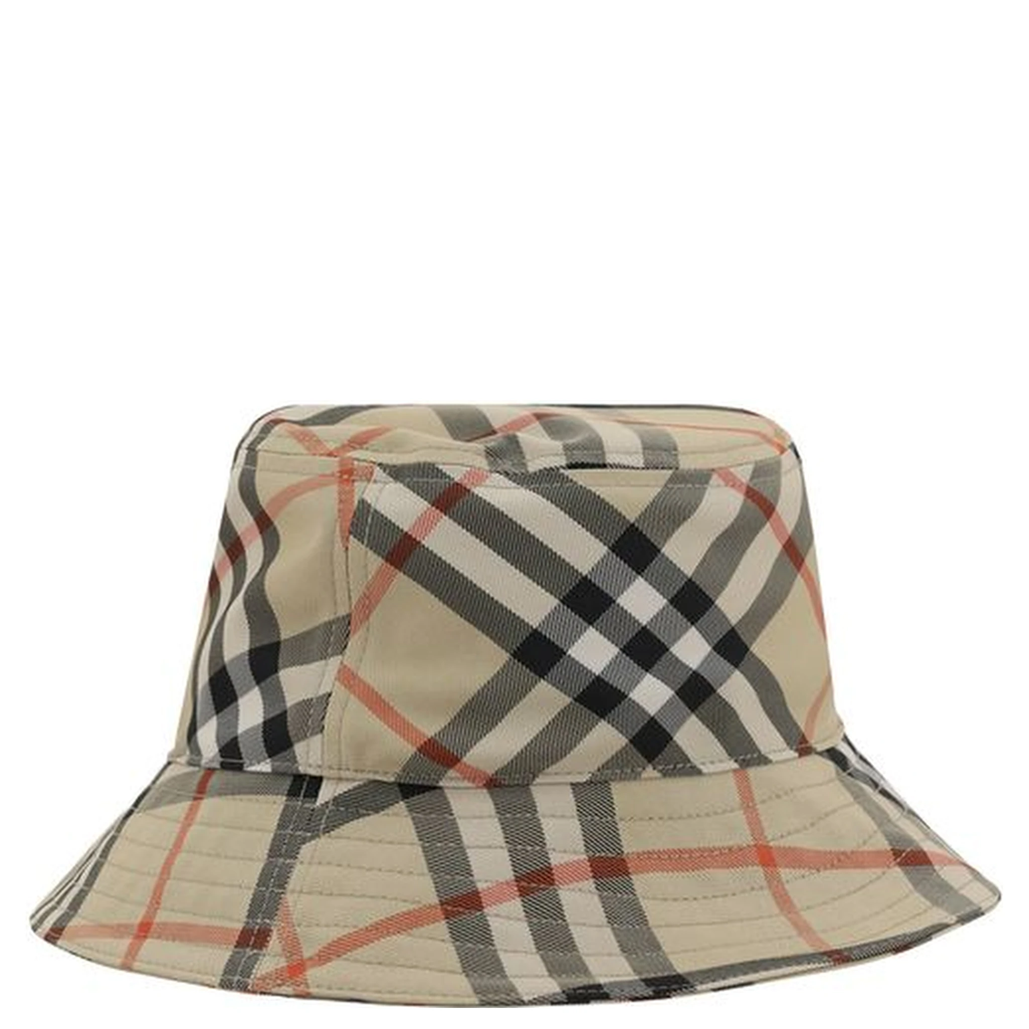 Beige Polyester Bucket Hat