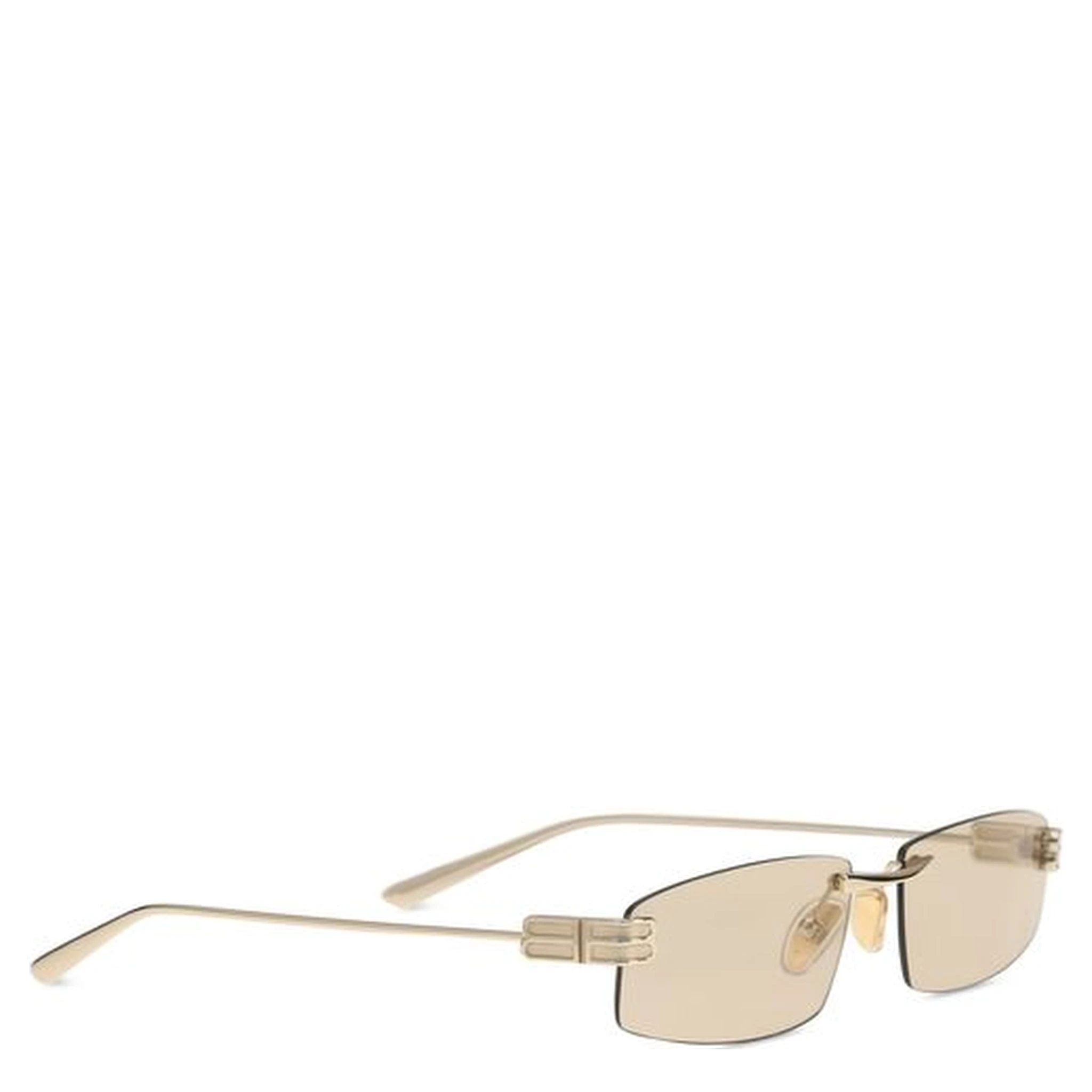 Beige Metal Sunglasses
