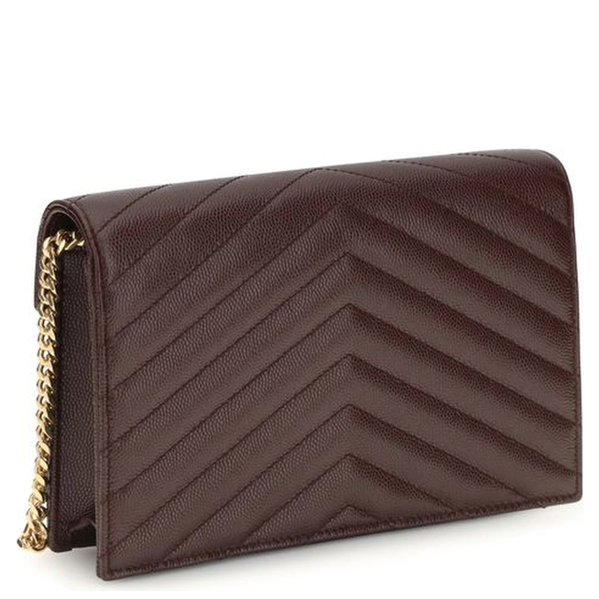 Bordeaux Calf Leather Bos Taurus Clutch Bag