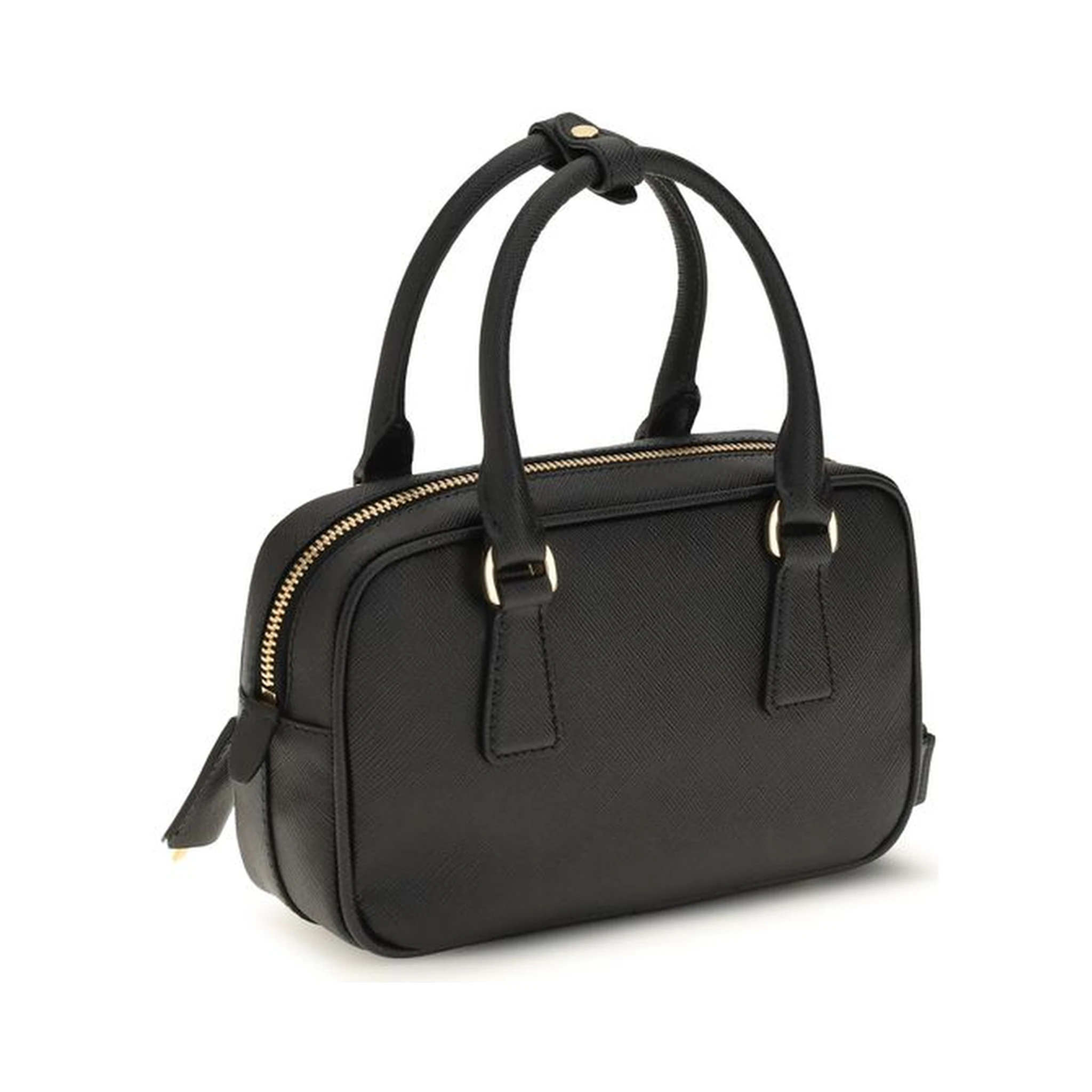 Black Calf Leather Bos Taurus Handbag