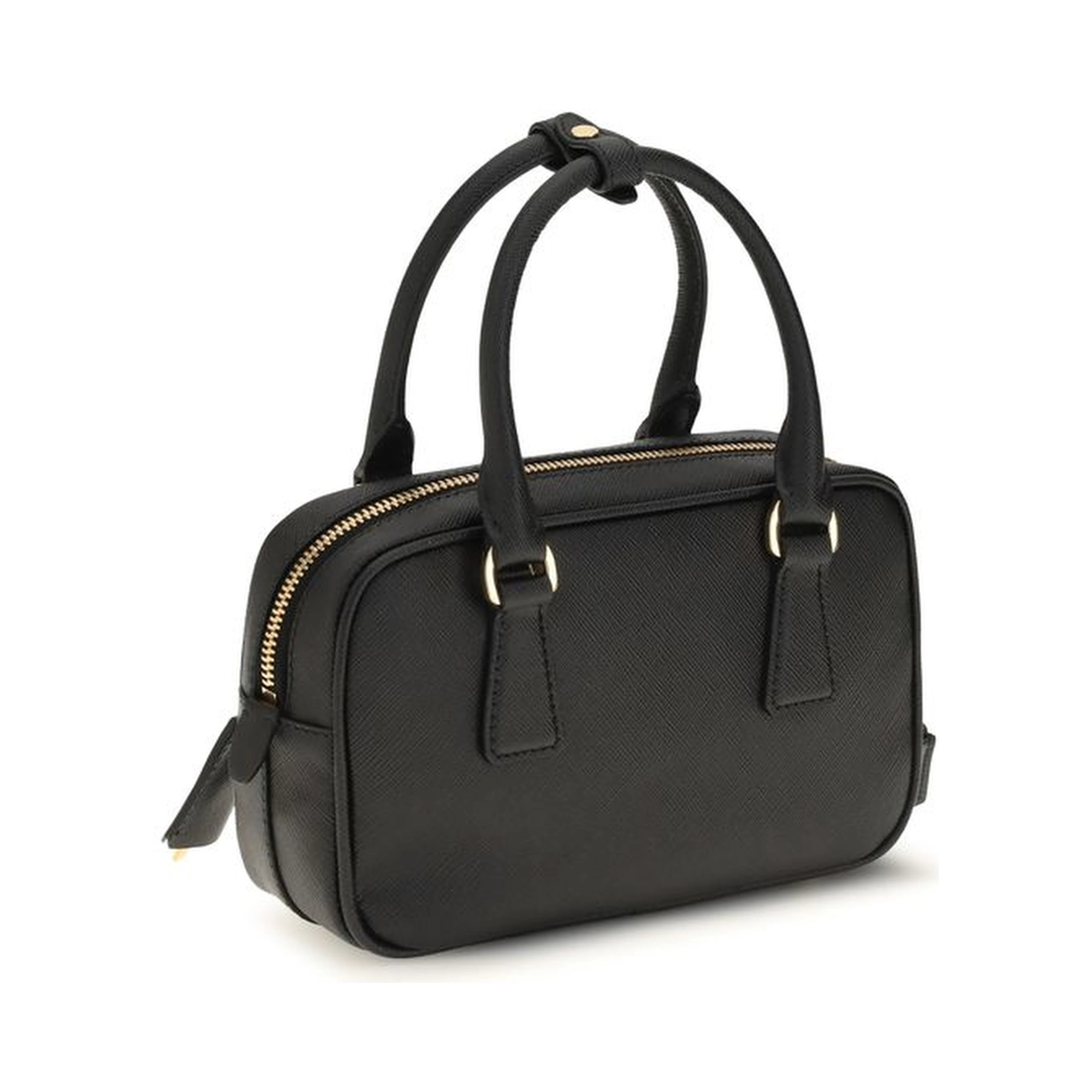 Black Calf Leather Bos Taurus Handbag