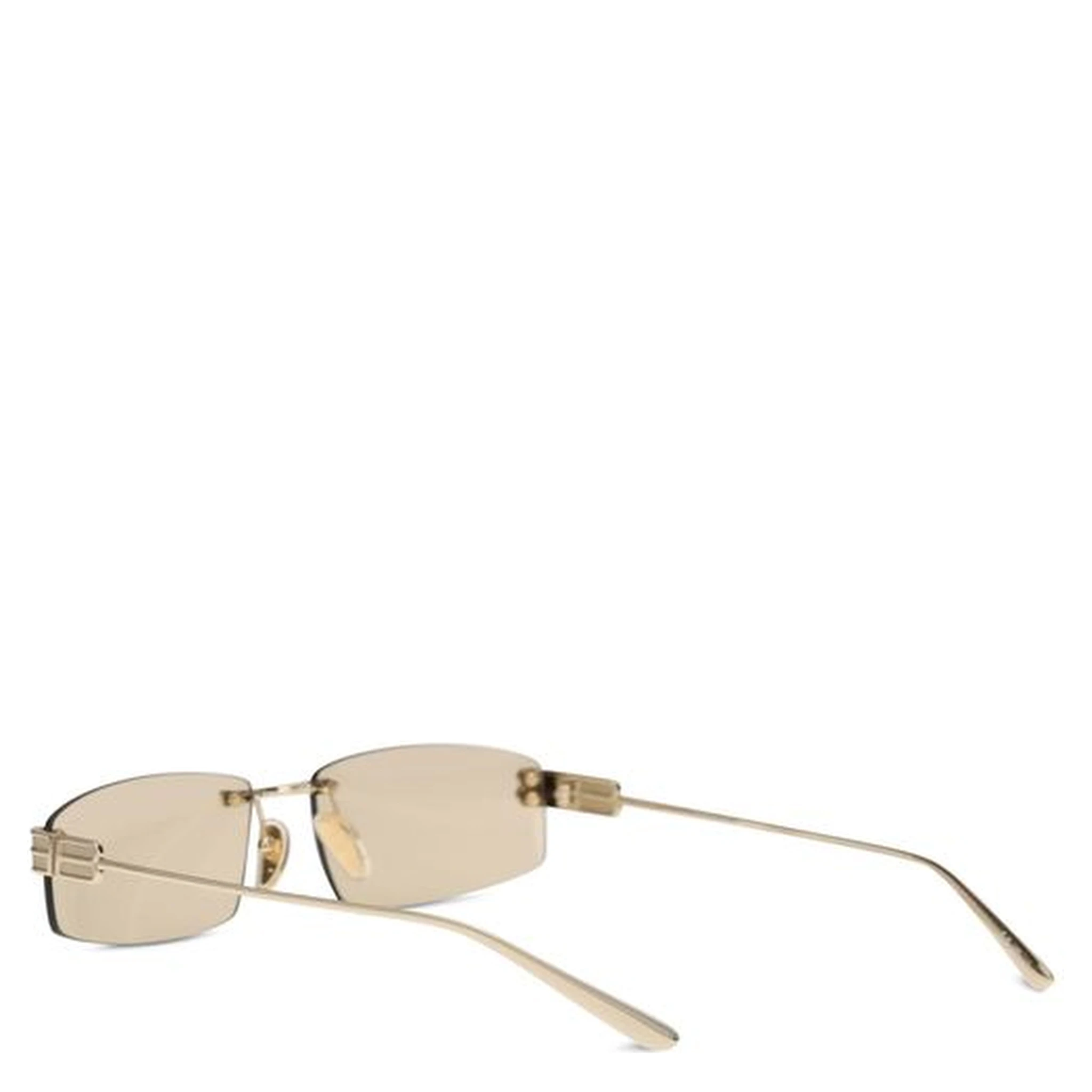 Beige Metal Sunglasses