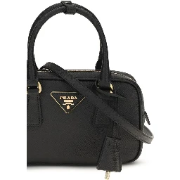 Black Calf Leather Bos Taurus Handbag