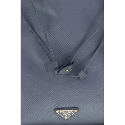 Blue Recycled Polyamide Clutch Bag