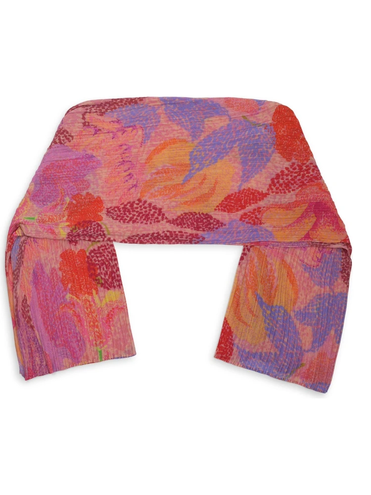 PONCHO CON STAMPA FLOREALE