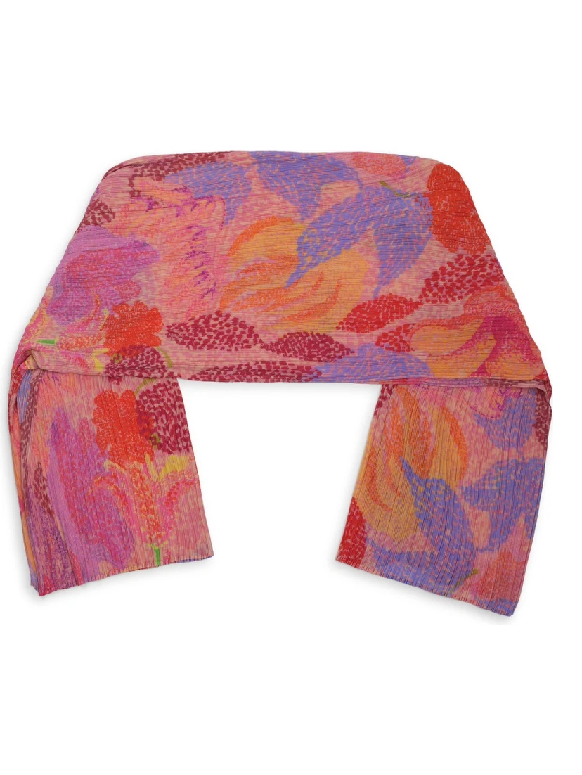 PONCHO CON STAMPA FLOREALE