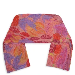 PONCHO CON STAMPA FLOREALE