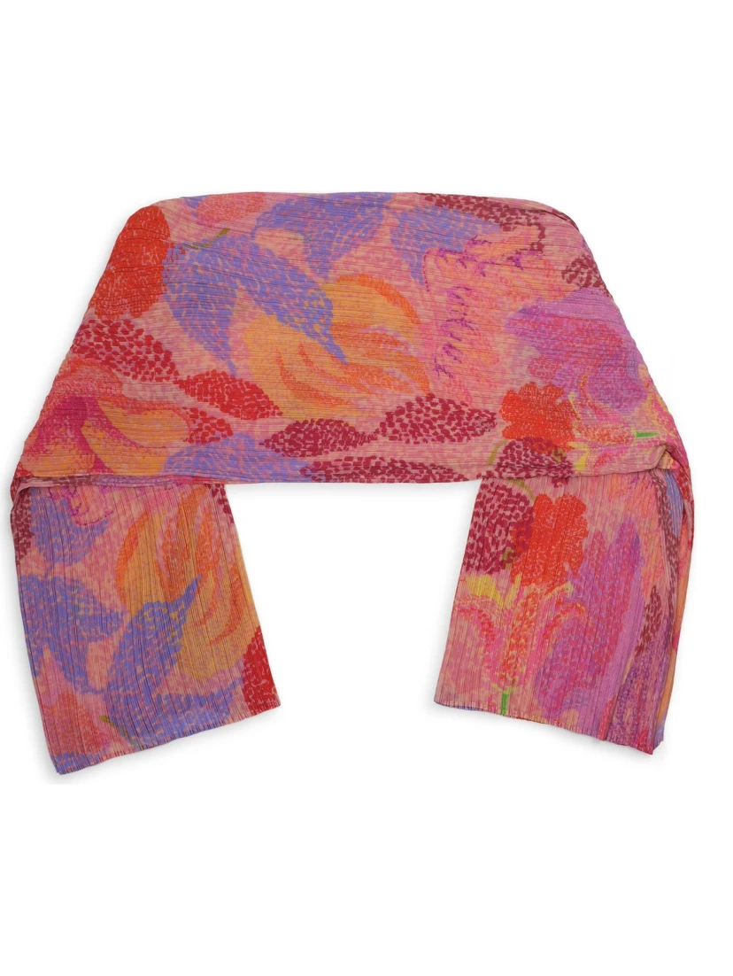 PONCHO CON STAMPA FLOREALE