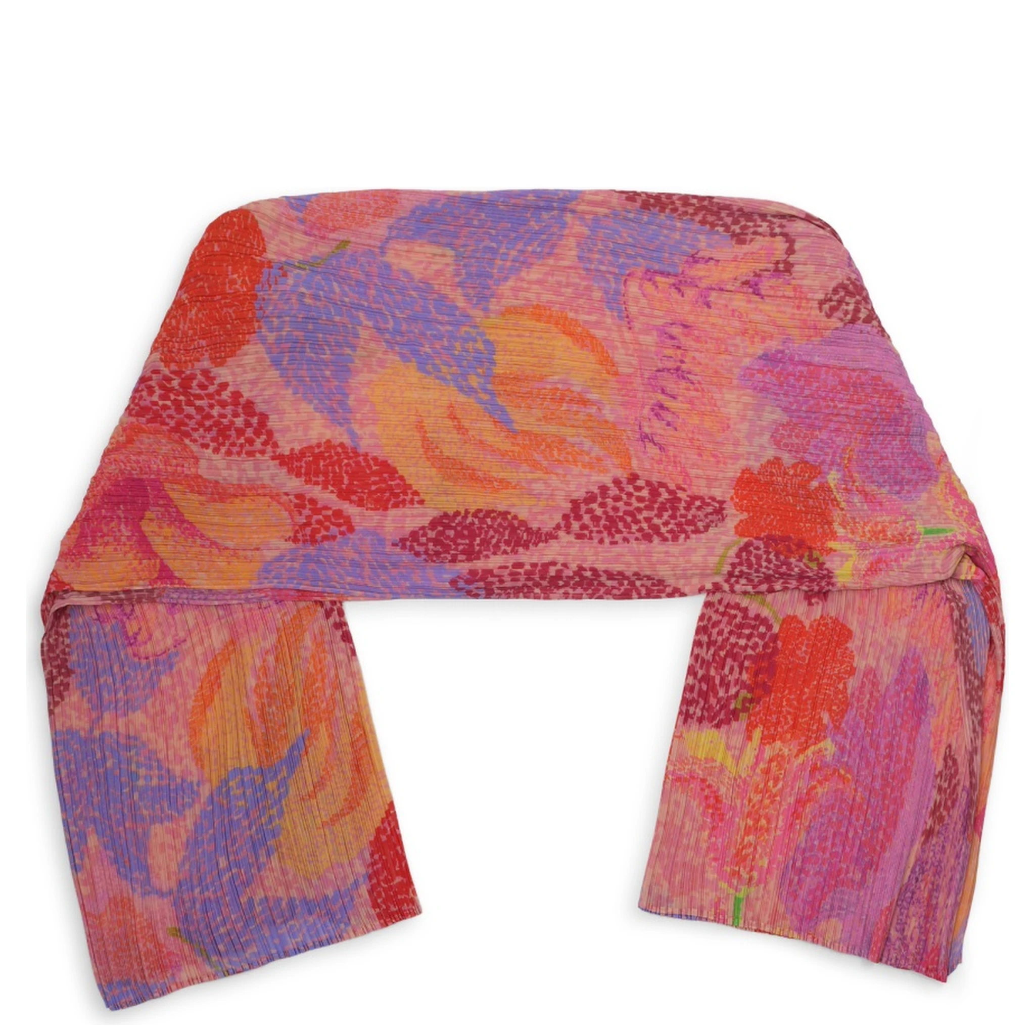 PONCHO CON STAMPA FLOREALE
