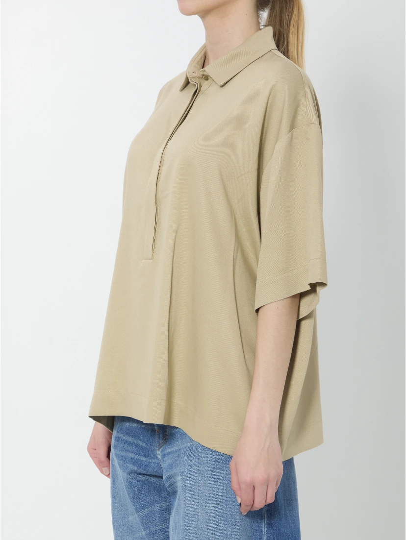 Eda fluid polo shirt