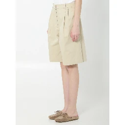 Marfa cotton pleated bermuda