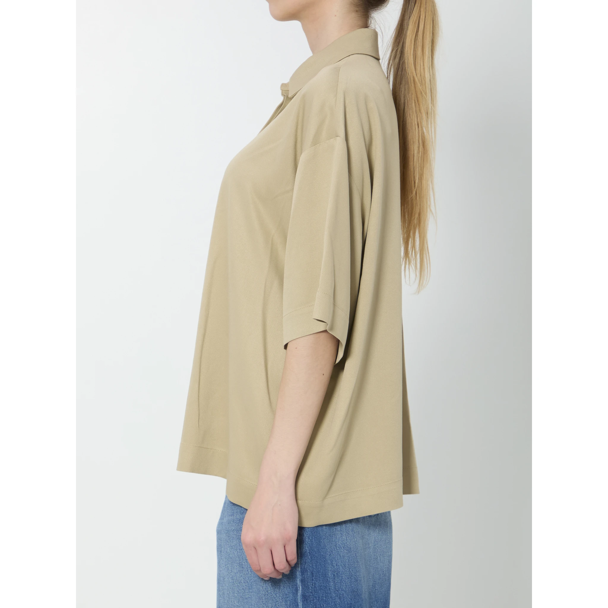 Eda fluid polo shirt