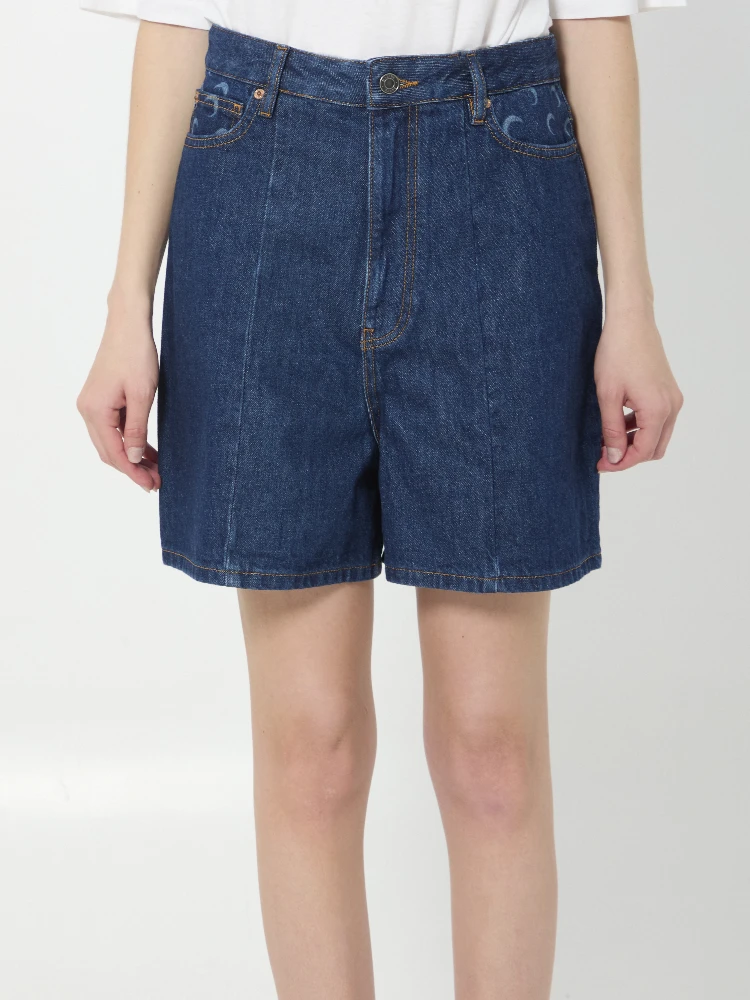 Midnight denim shorts