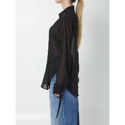 Verlin sheer chiffon shirt