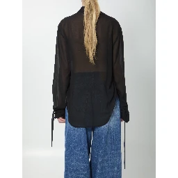 Verlin sheer chiffon shirt