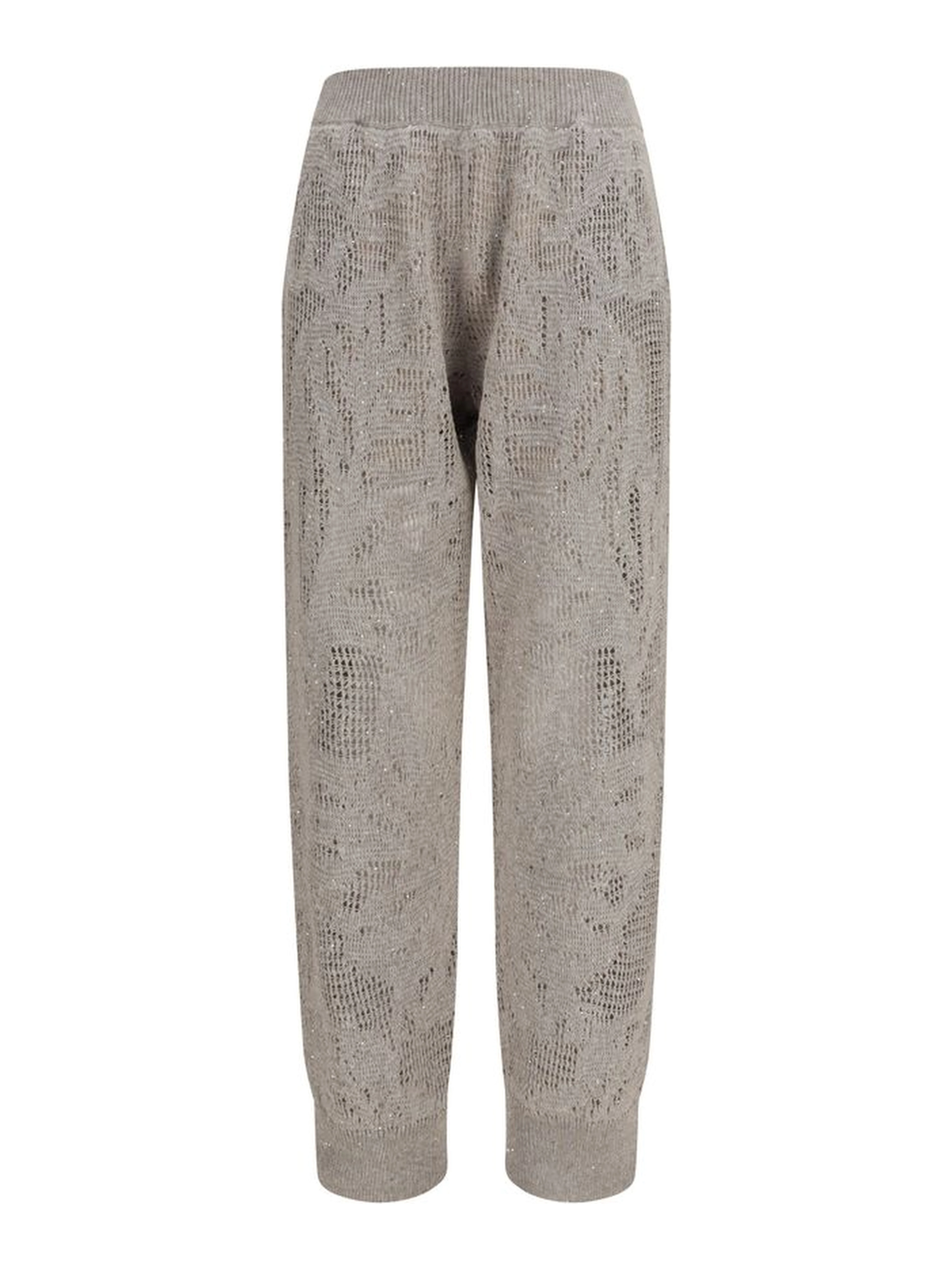 Beige Linen Casual Pants