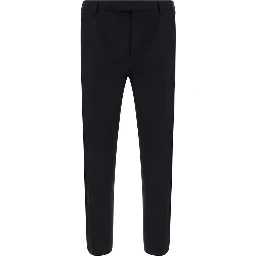 Black Elastane Dress Pants