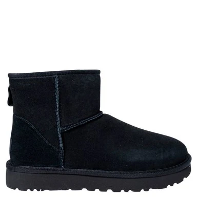 Black Suede Leather Ankle Boots