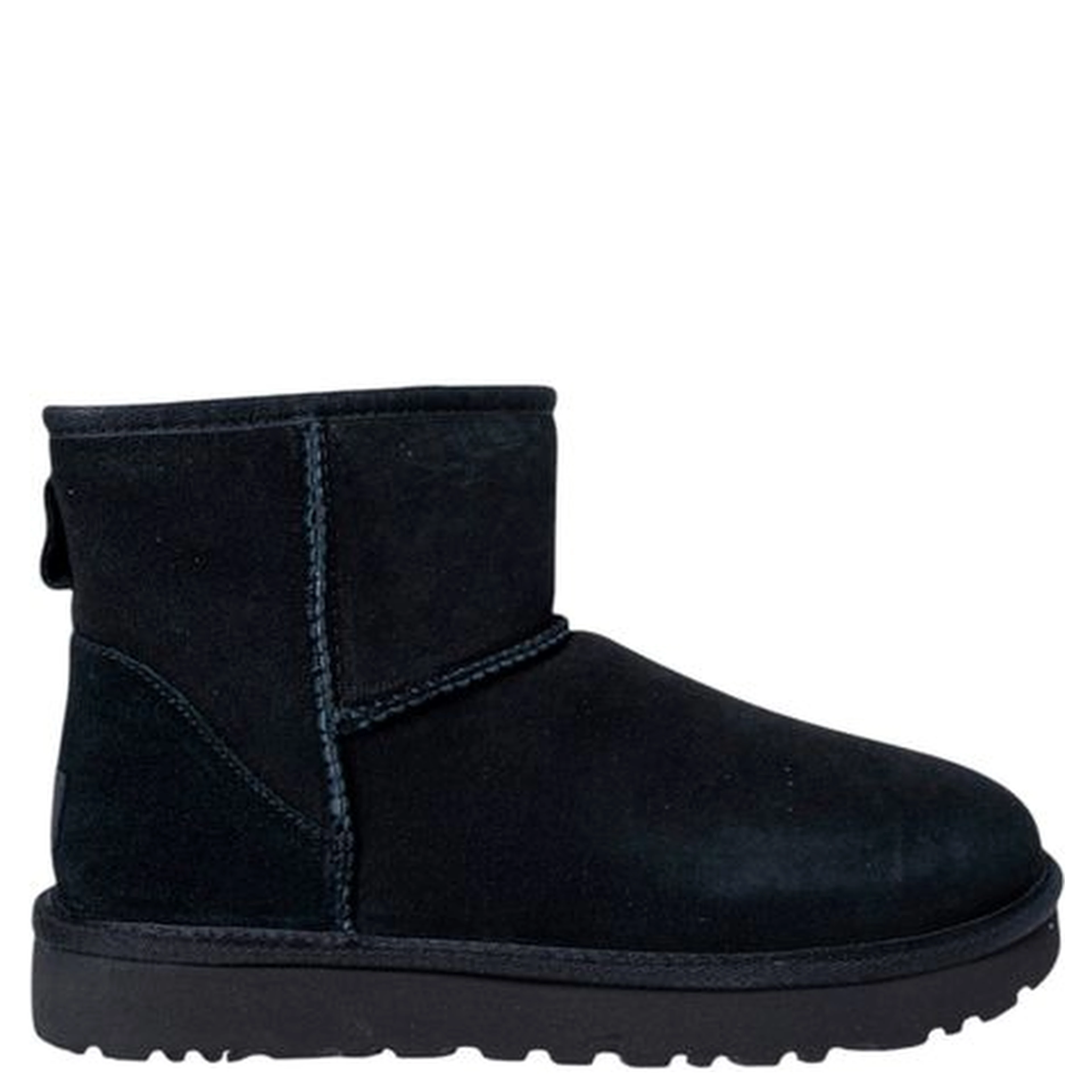 Black Suede Leather Ankle Boots