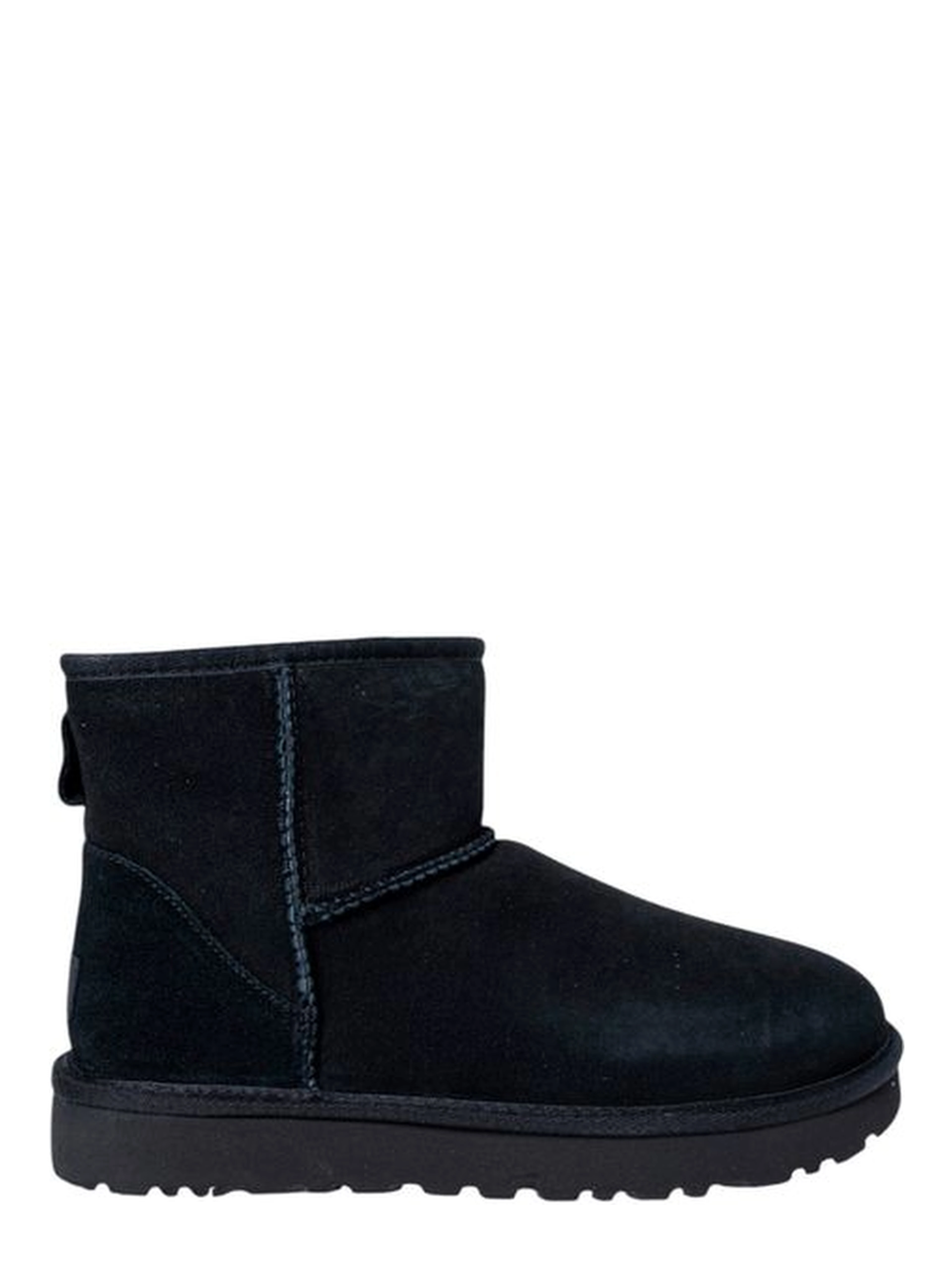 Black Suede Leather Ankle Boots